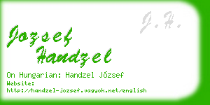 jozsef handzel business card